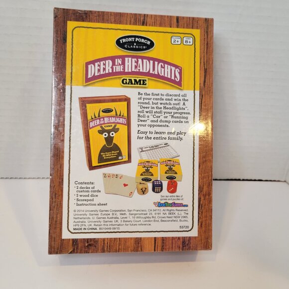 Deer in the Headlights Card Dice Game Ages 8+ NEW Sealed - Picture 3 of 3